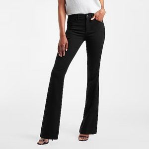 Express Mid Rise Black Bootcut Jeans